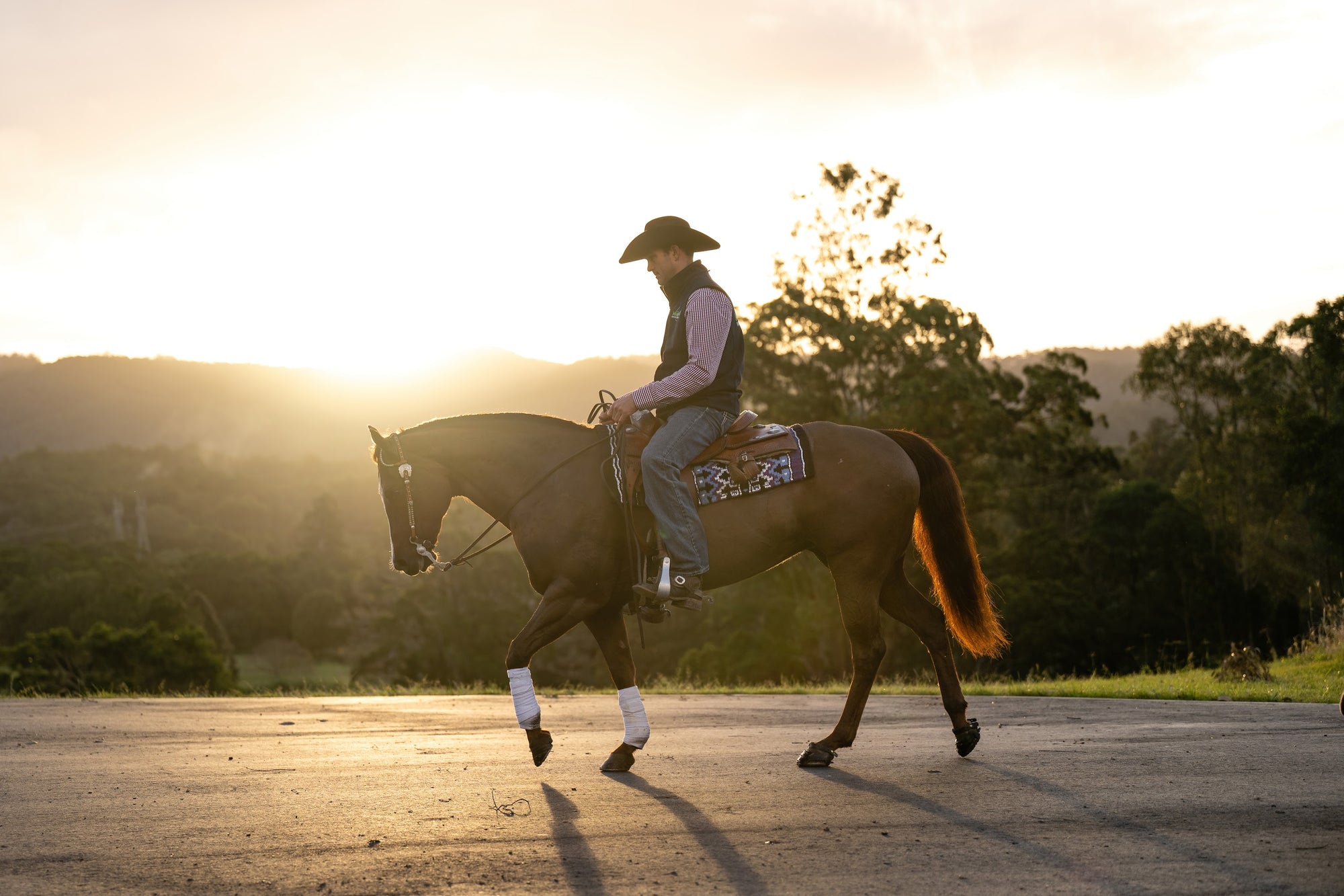 Rider on a horse wearing Scoot Boots